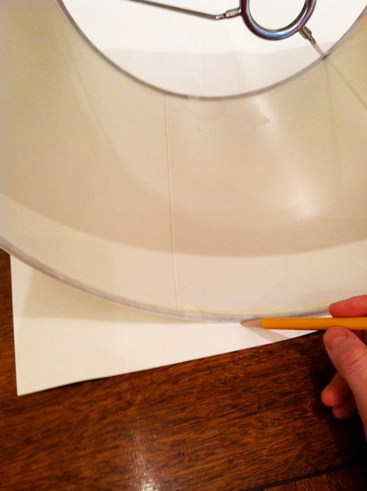 Little Green Notebook Lining Lampshades with Metallic Paper